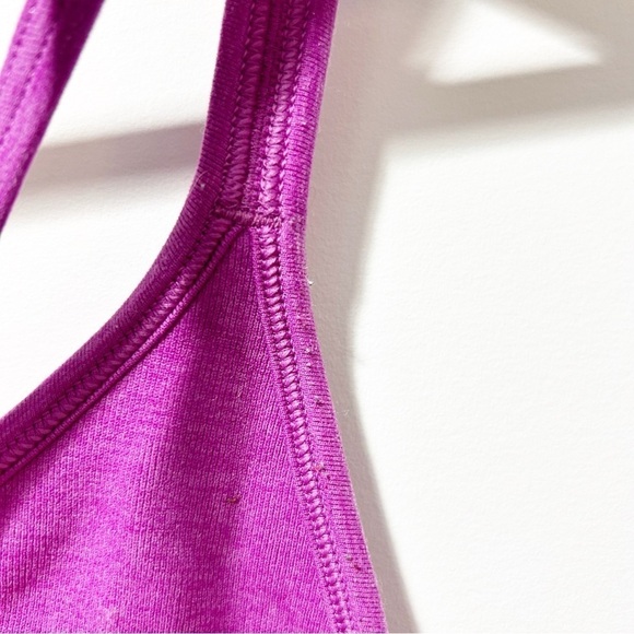 Lululemon Seamlessly Plunge Bra Size 4 Heathered Ultra Violet Purple - Picture 5 of 12